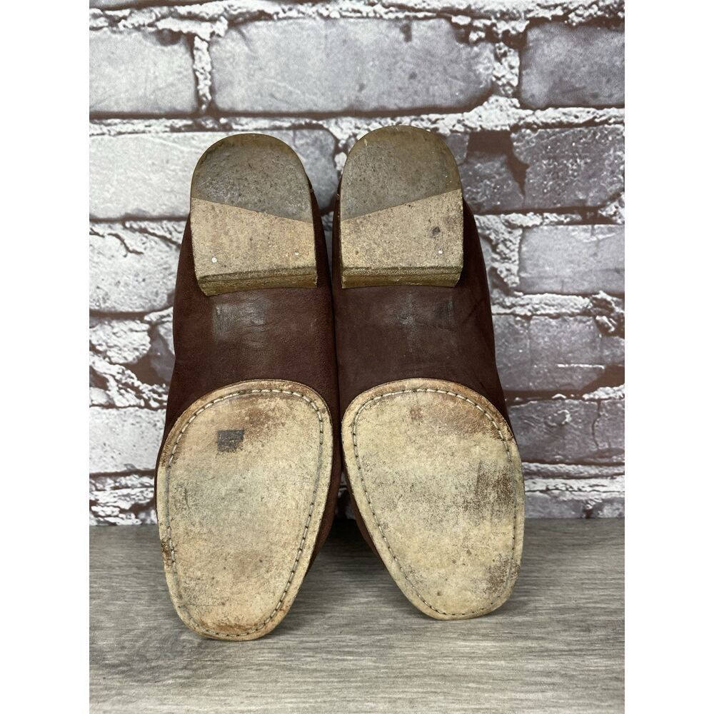 Giorgio Armani Brown Suede Loafers Leather Sole Driving Shoes Women’s 36EU/6M US - Picture 7 of 16